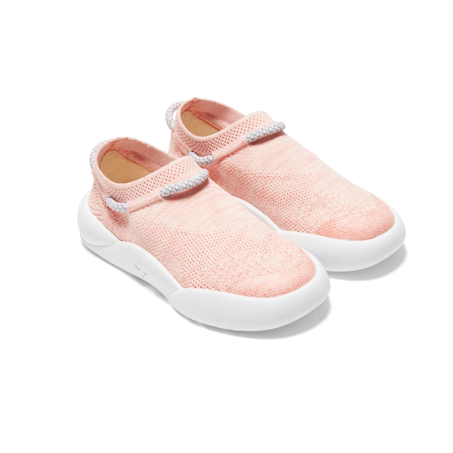 Pink Dubs Flex wide-fit sensory-friendly kids trainer, quarter view